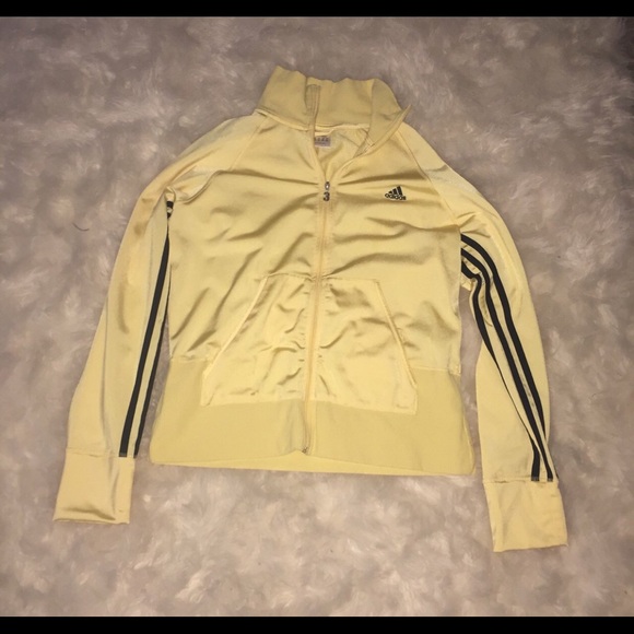 yellow adidas coat